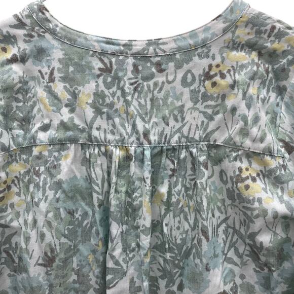 CISO Floral Hidden Button Front Floral Long Sleeve Top Size XL - Picture 9 of 11